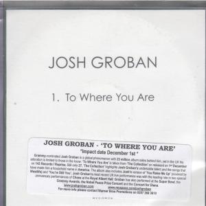 Josh Groban - To Where You Are - Cdr