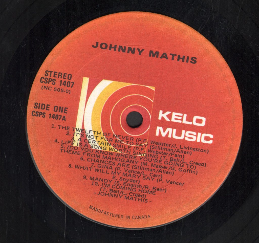 Johnny Mathis - Sincerely Yours - Lp