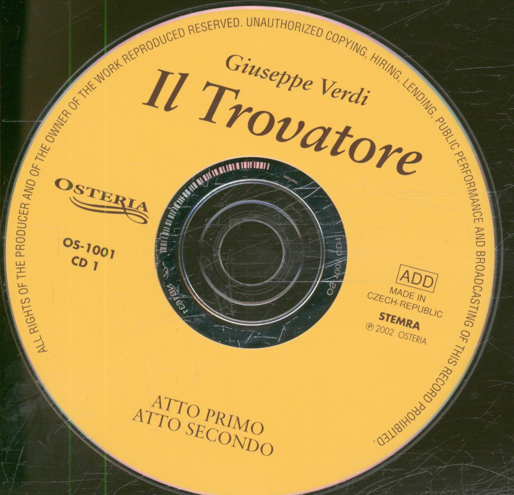 Mario Cordone - Verdi - Il Trovatore - Cd