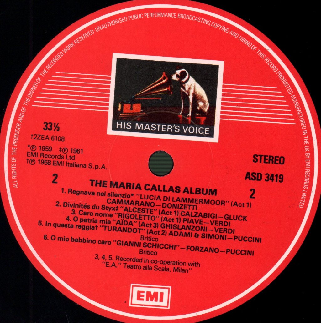 Maria Callas - Maria Callas Album - Double Lp