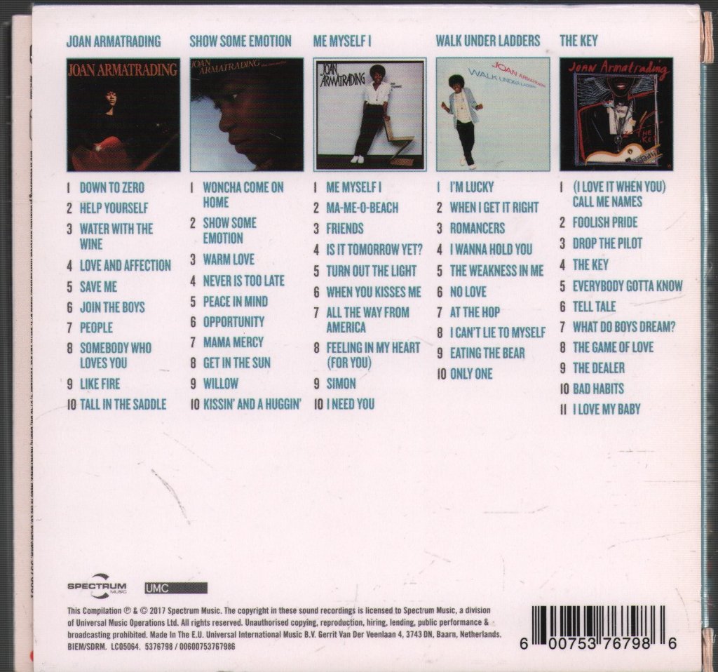 Joan Armatrading - 5 Classic Albums - Cd Set