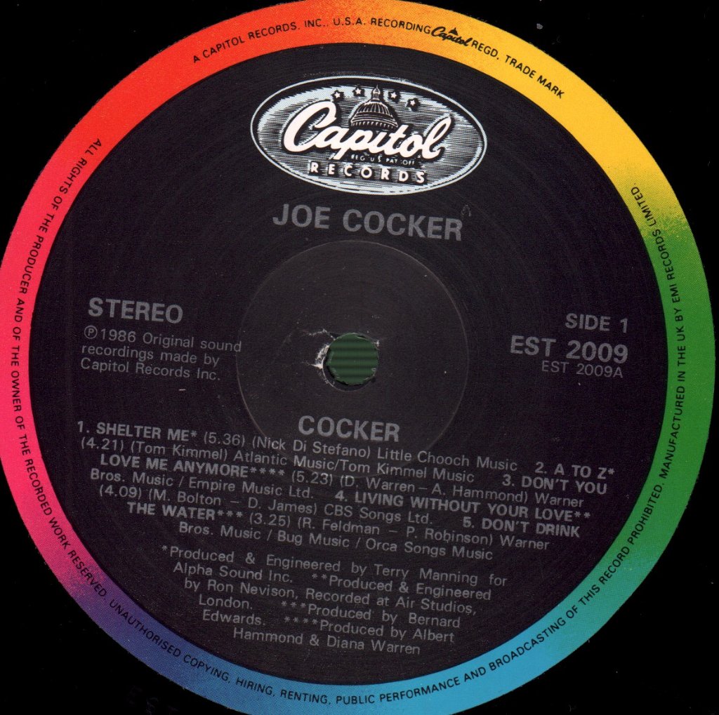 Joe Cocker - Cocker - Lp