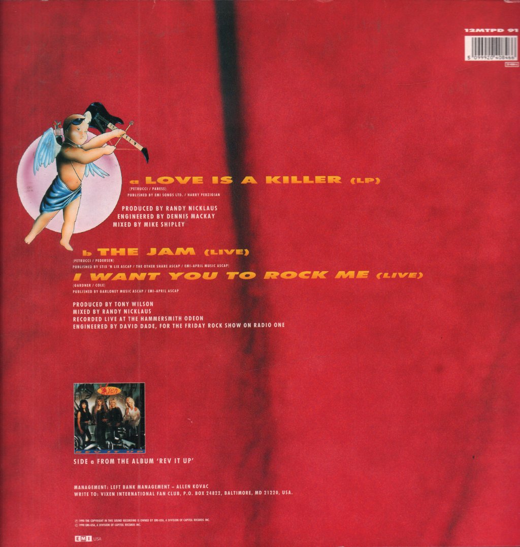 Vixen - Love Is A Killer - 12 Inch