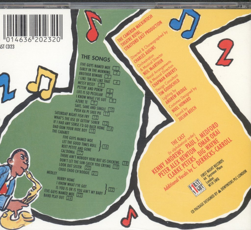 Five Guys Named Moe Original London Cast - Five Guys Named Moe Original London Cast - Cd