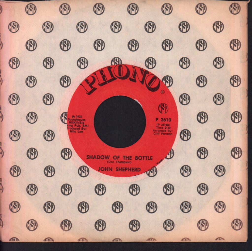 John Shepherd - Shadow Of The Bottle - 7 Inch