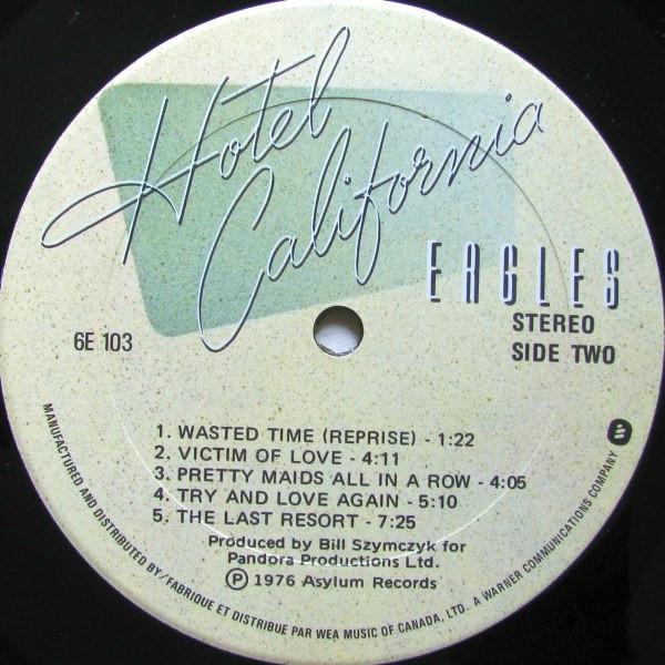 Eagles - Hotel California - Lp