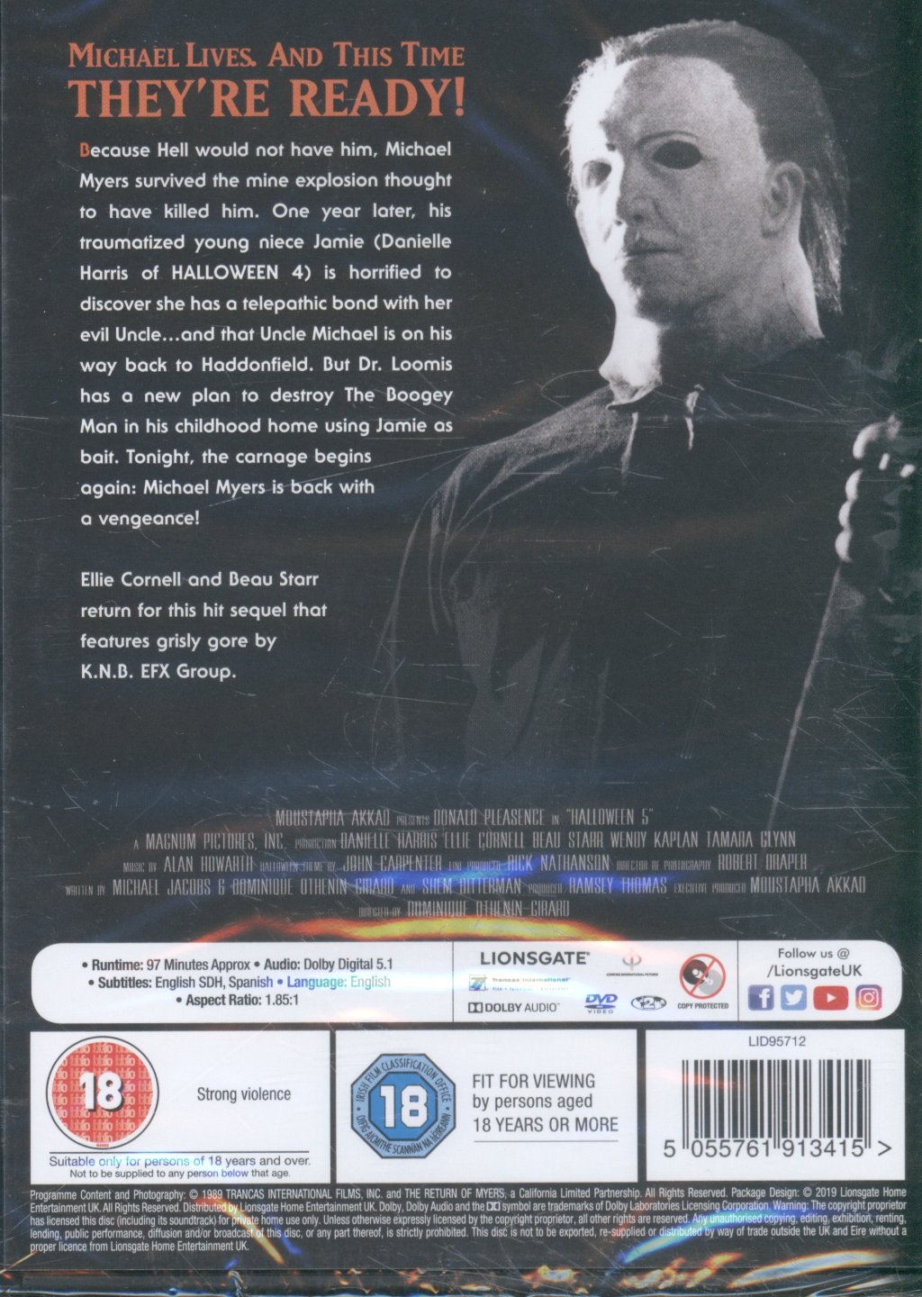 Halloween 5: The Revenge of Michael MyersHalloween 5: The Revenge of Michael Myers (film) - Halloween 5: The Revenge of Michael Myers - Dvd