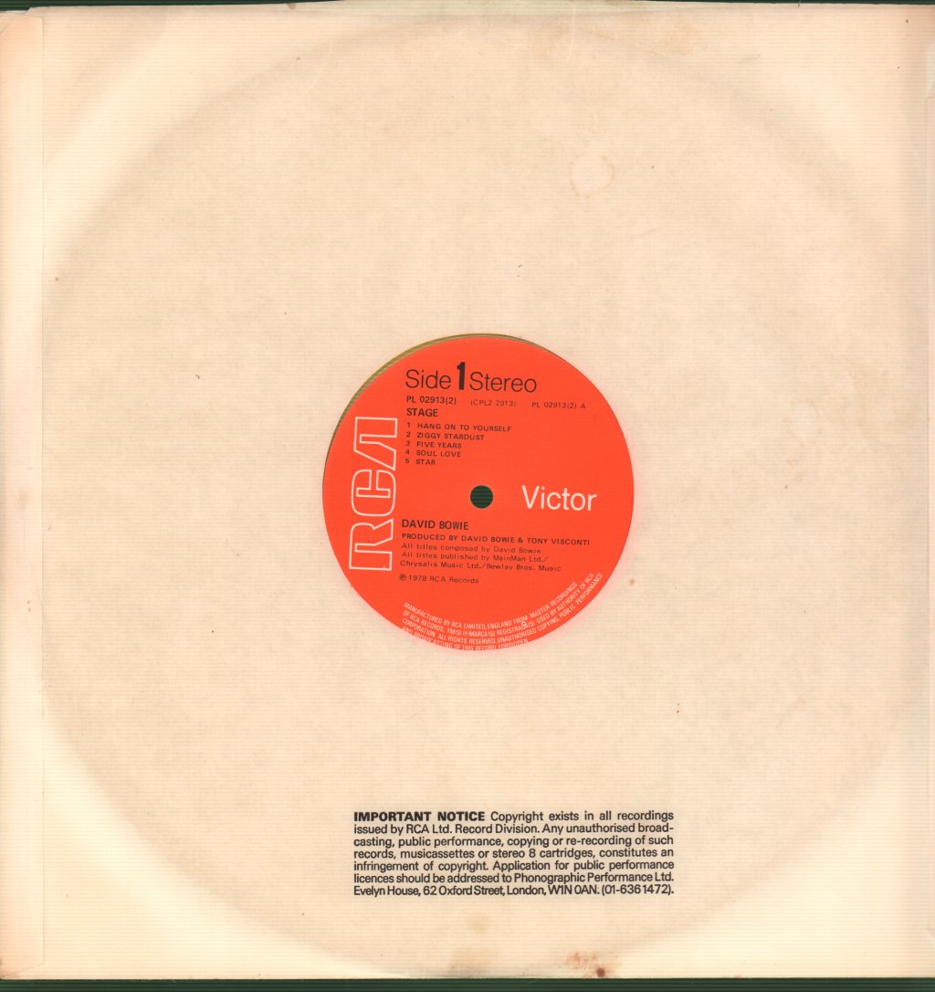 David Bowie - Stage - Double Lp