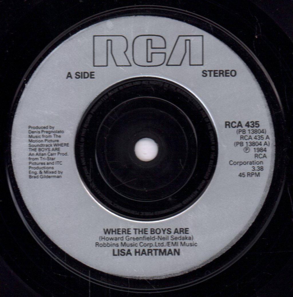 Lisa Hartman / Jude Cole - Where The Boys Are / Hot Nights - 7 Inch