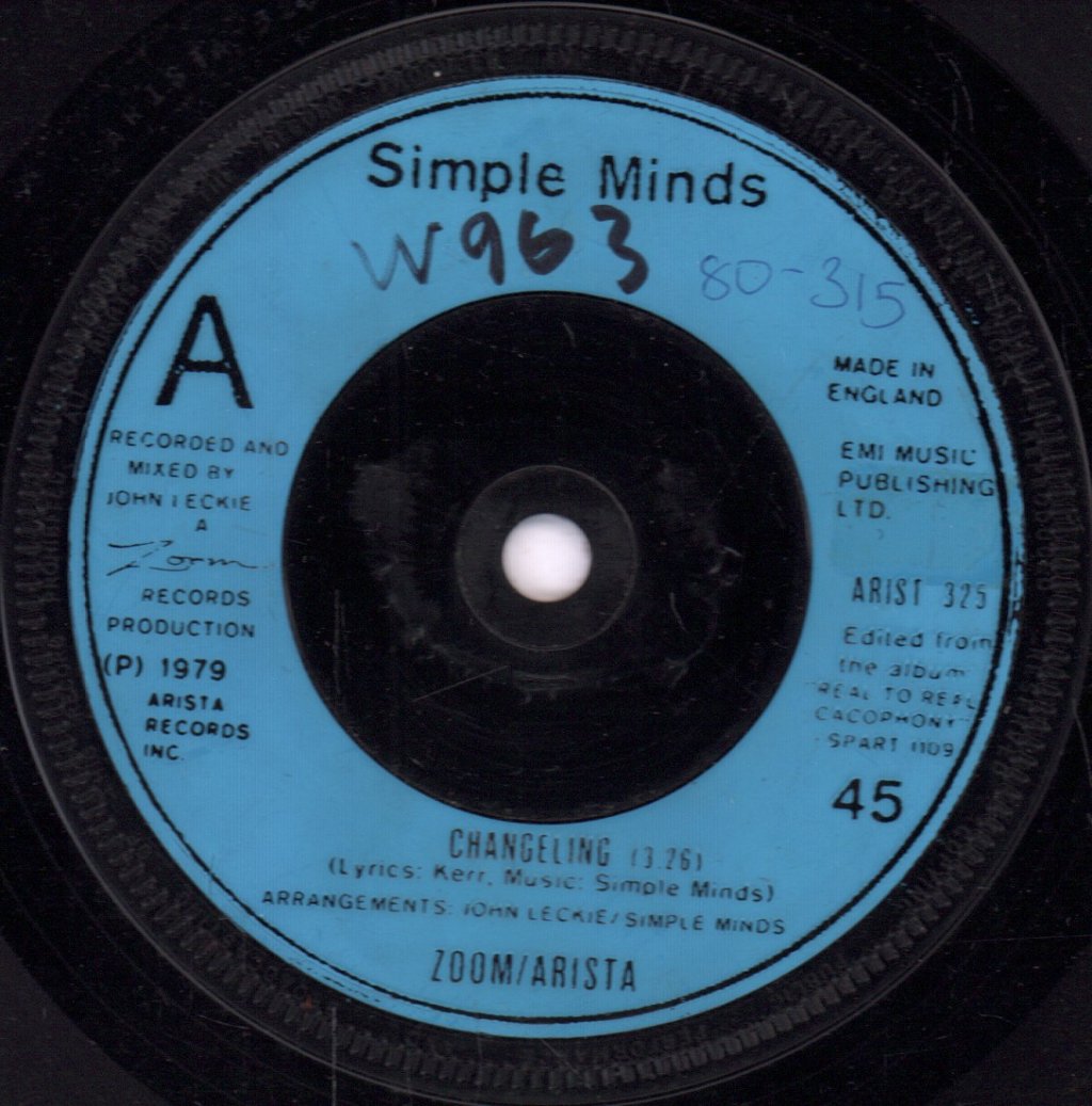 Simple Minds - Changeling - 7 Inch