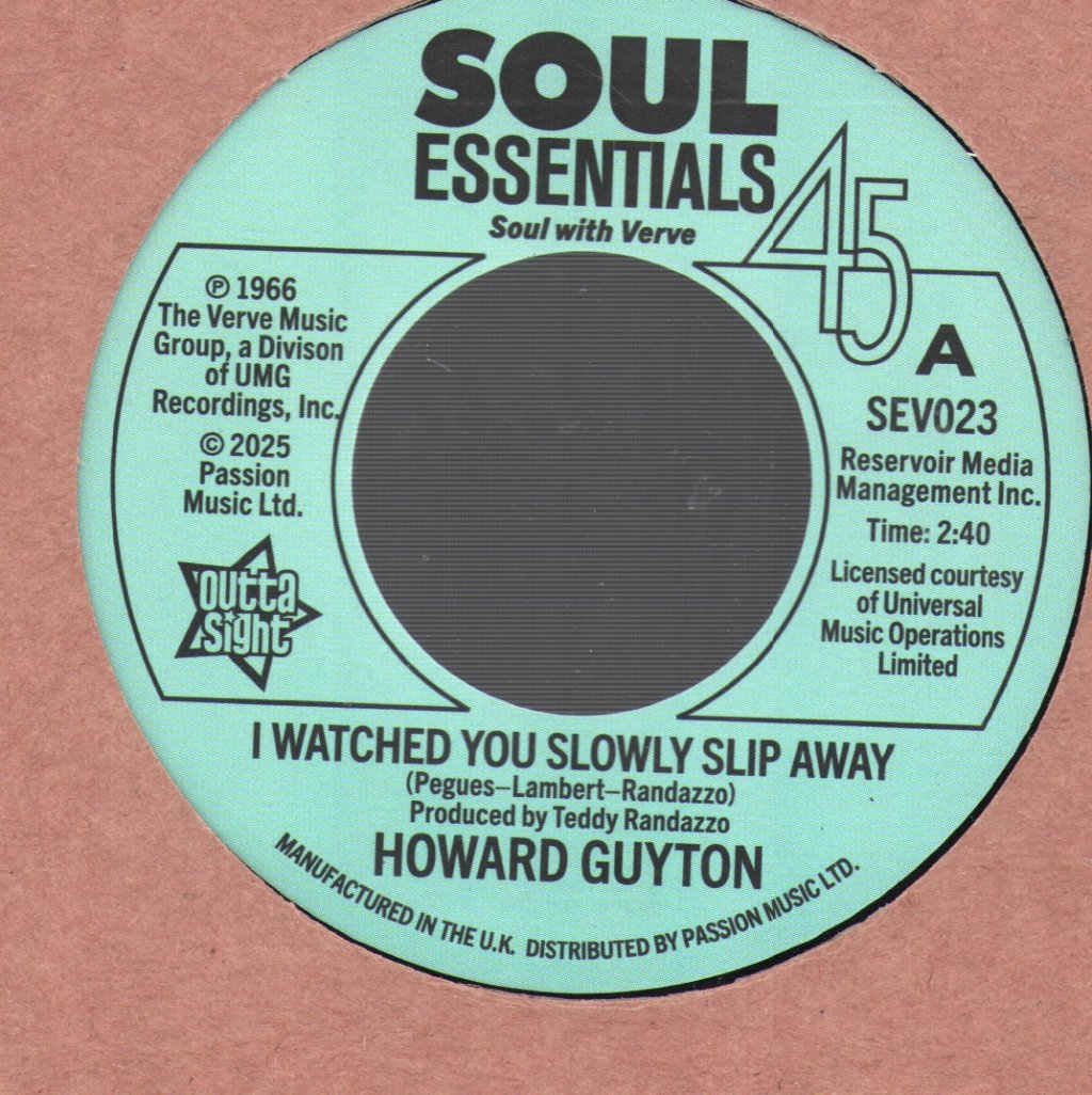 Howard Guyton - I Watched You Slowly Slip Away - 7 Inch