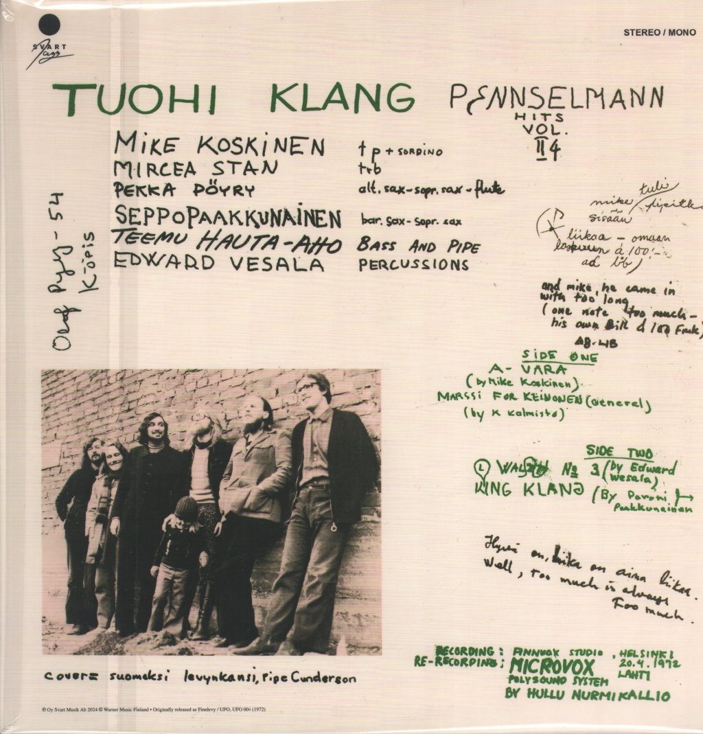 Tuohi Klang - Pennselmann Hits Vol. 2765 - Lp