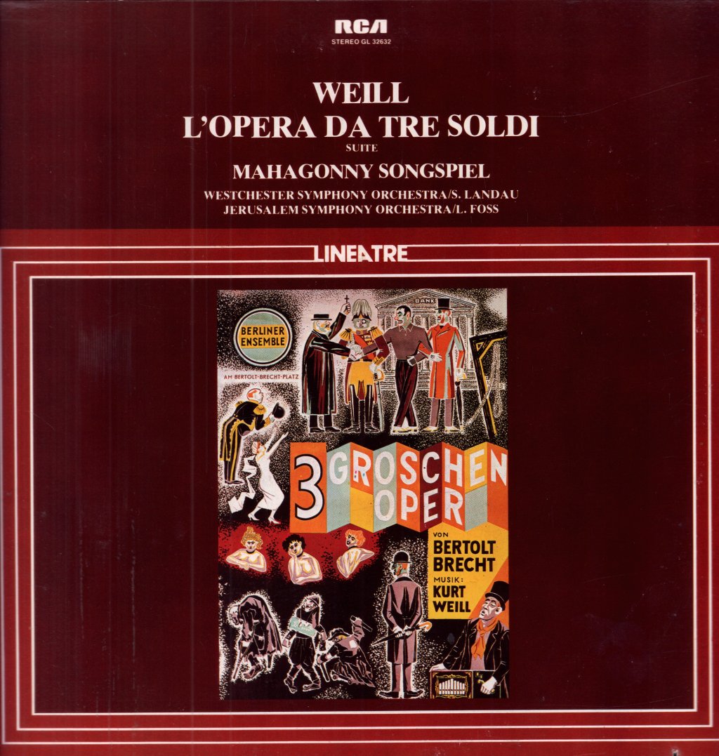 Kurt Weill - L'Opera Da Tre Soldi Suite / Mahagonny Songspiel - Lp