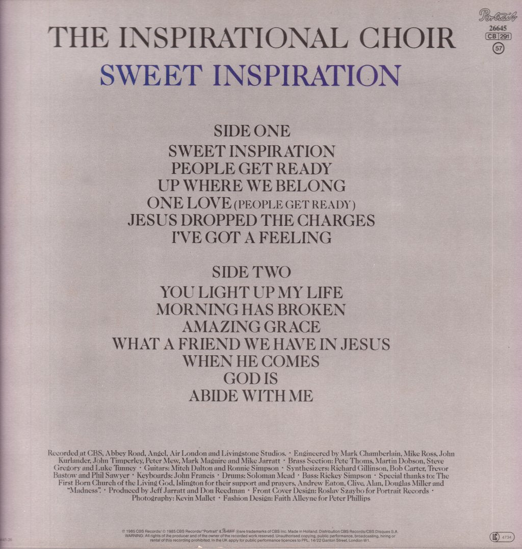 Inspirational Choir - Sweet Inspiration - Lp