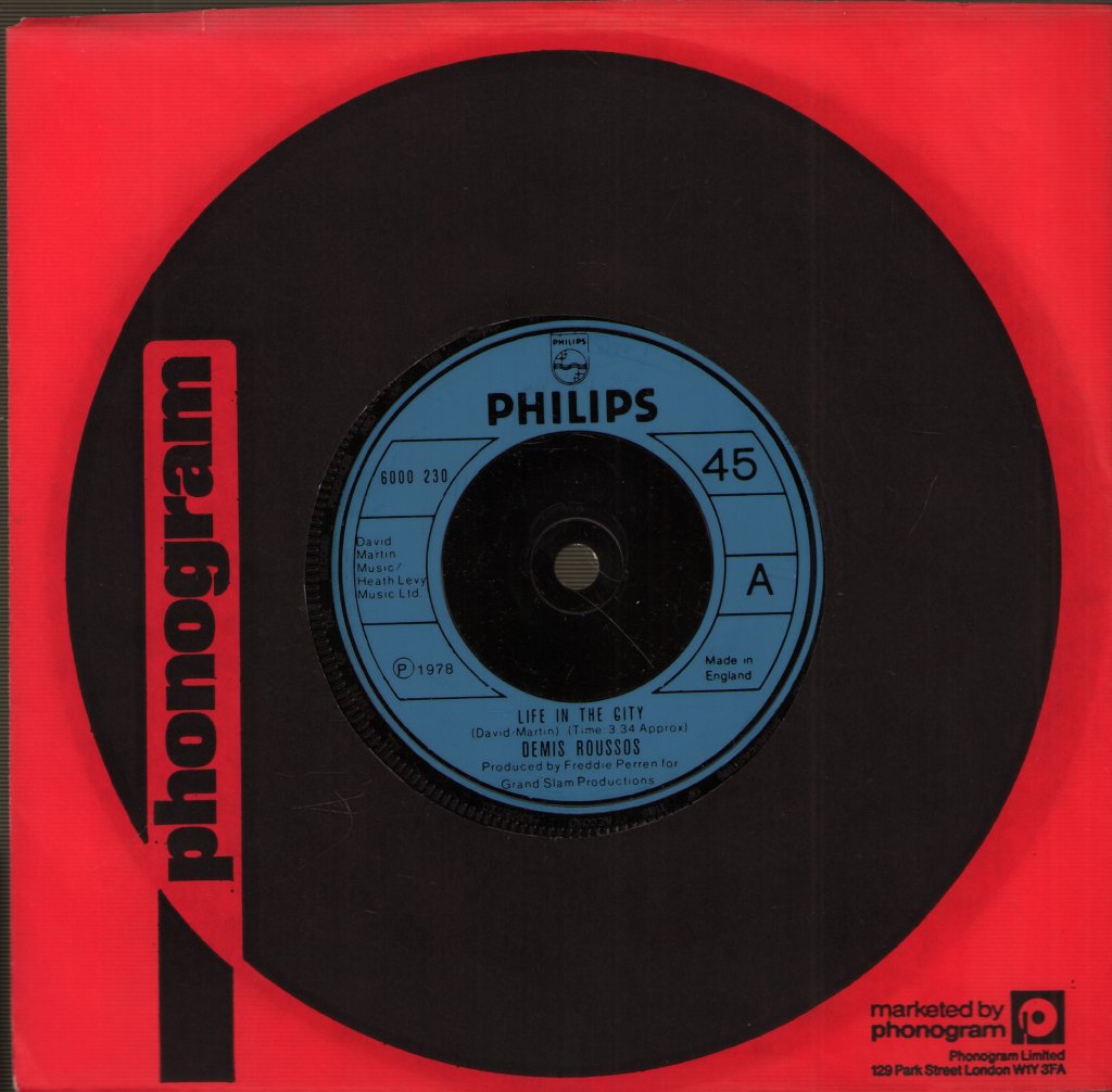 Demis Roussos - Life In The City - 7 Inch