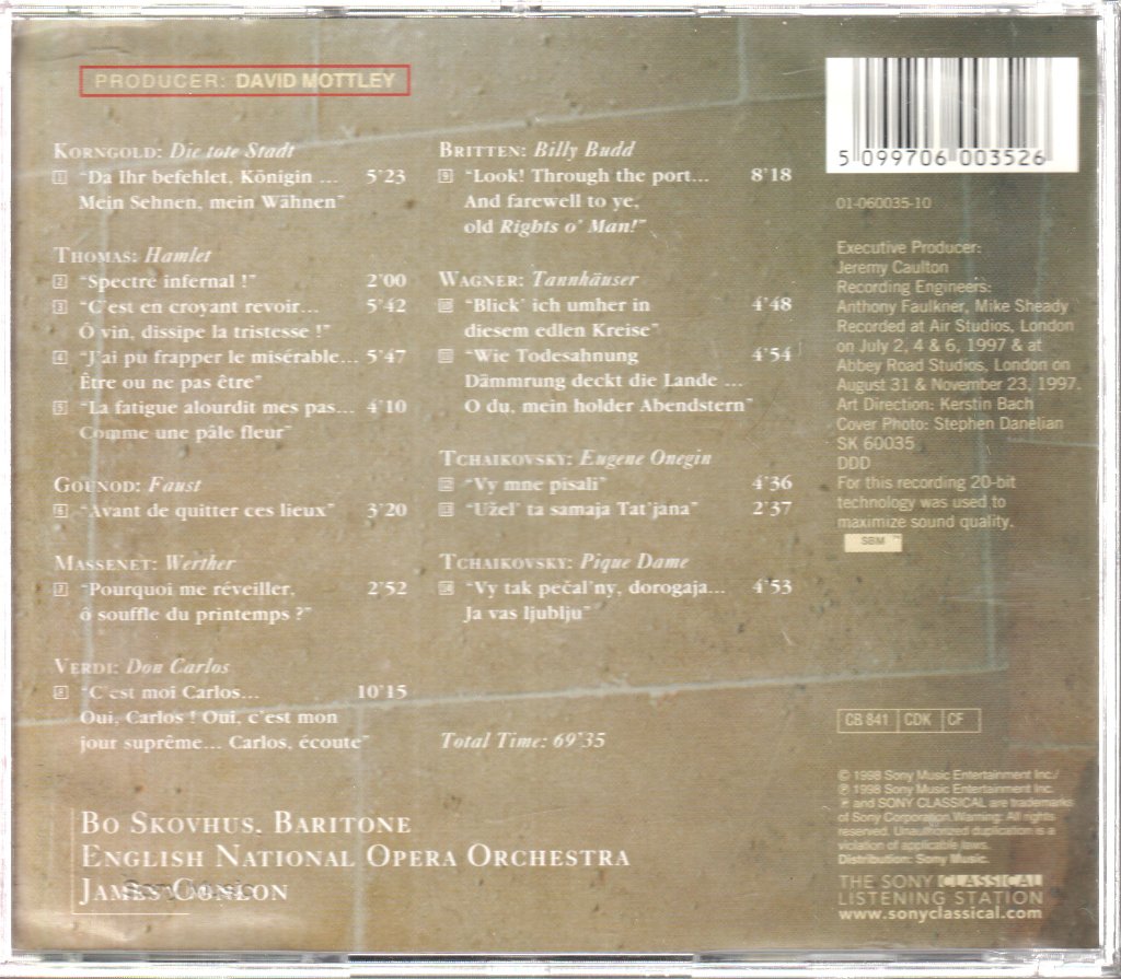 Bo Skovhus, English National Opera Orchestra - Arias - Cd