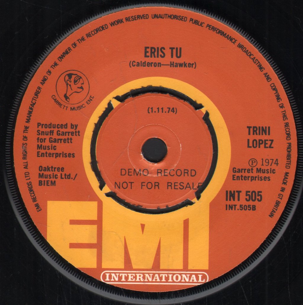 Trini Lopez - I'm Gettin' In Over My Head - 7 Inch