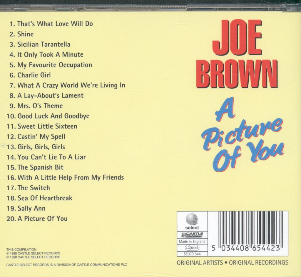 Joe Brown - A Picture Of You - Cd