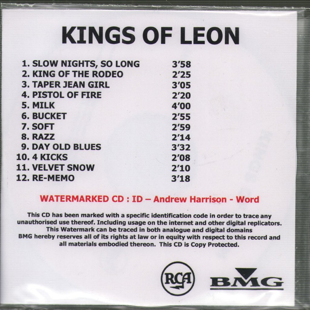 Kings Of Leon - Aha Shake Heartbreak - Cdr