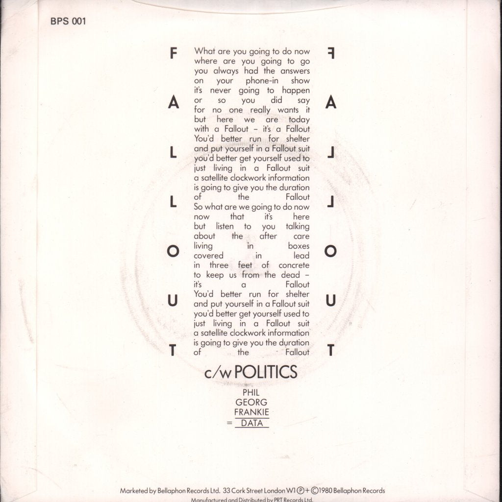 Data - Fall Out - 7 Inch