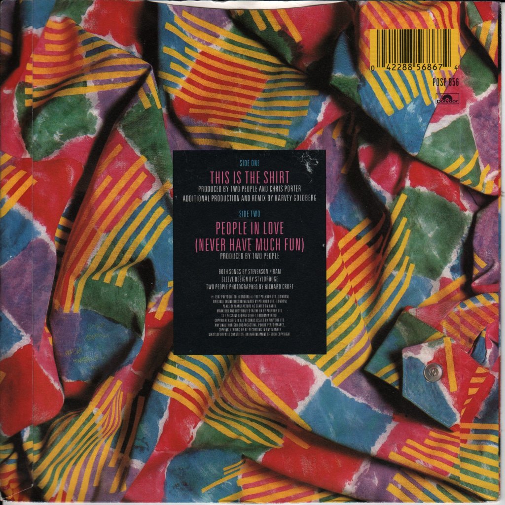 Two People - This Is The Shirt - 7 Inch