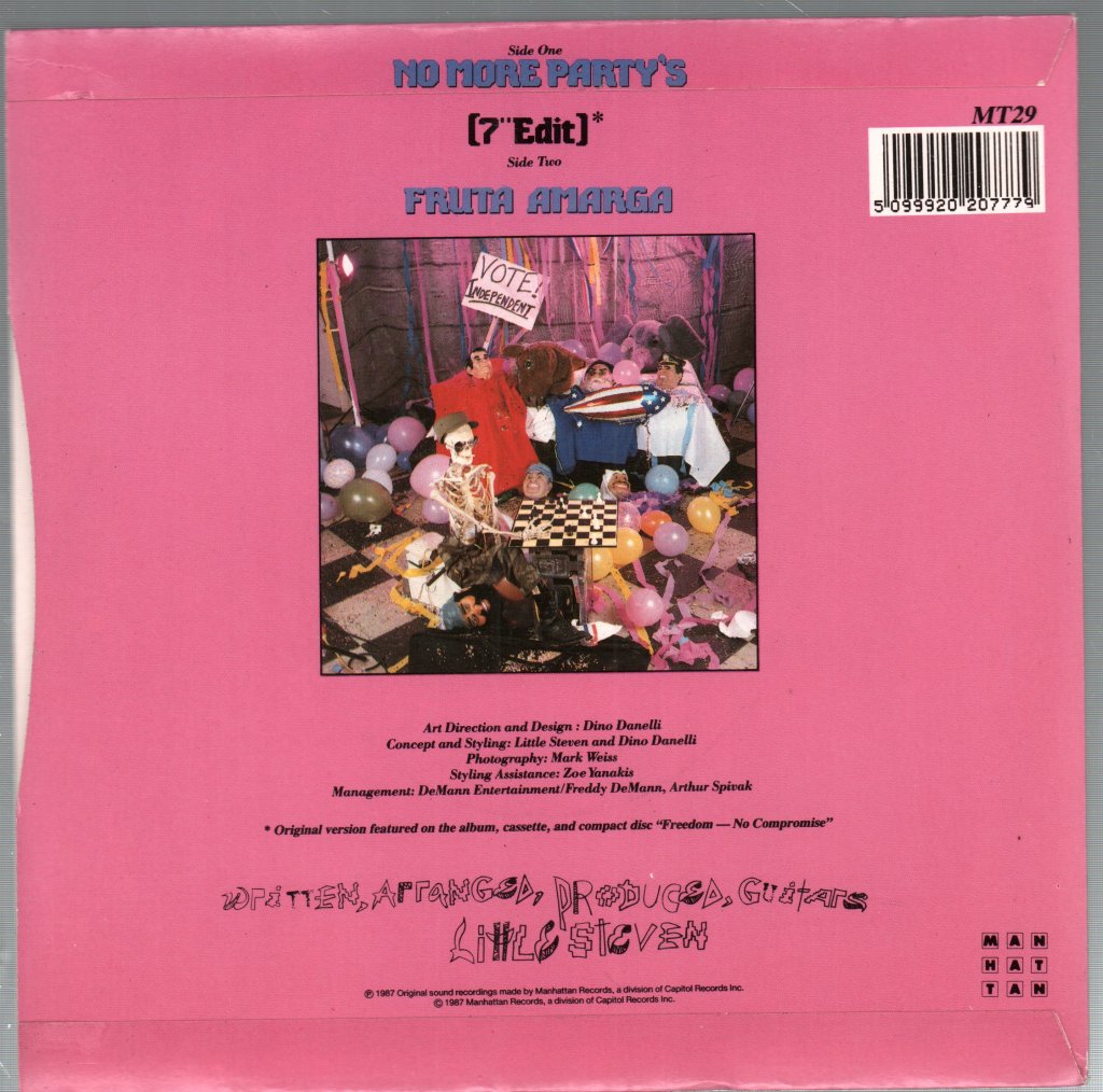 Little Steven - No More Party's - 7 Inch