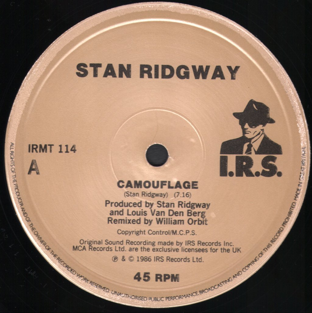 Stan Ridgway - Camouflage - 12 Inch