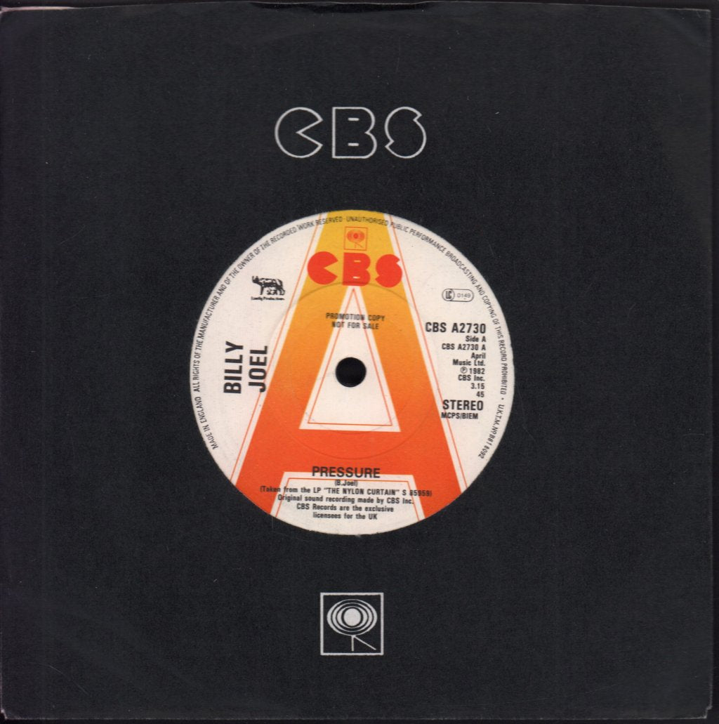 Billy Joel - Pressure - 7 Inch