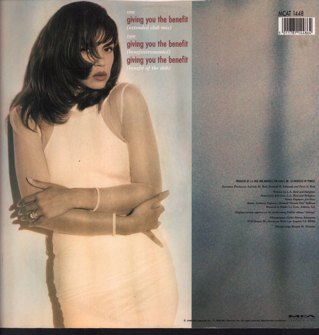 Pebbles (Female Singer) - Giving You The Benefit - 12 Inch