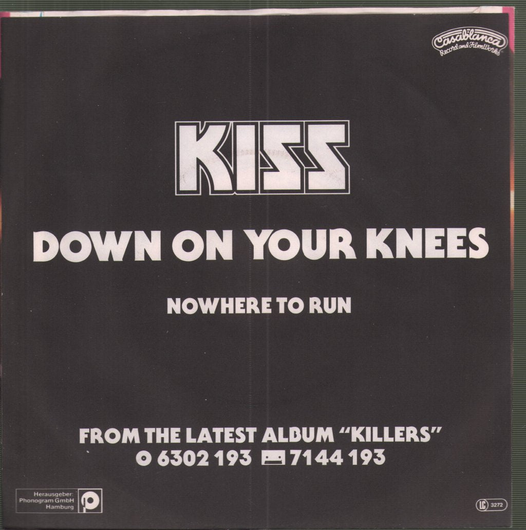 Kiss - Down On Your Knees - 7 Inch