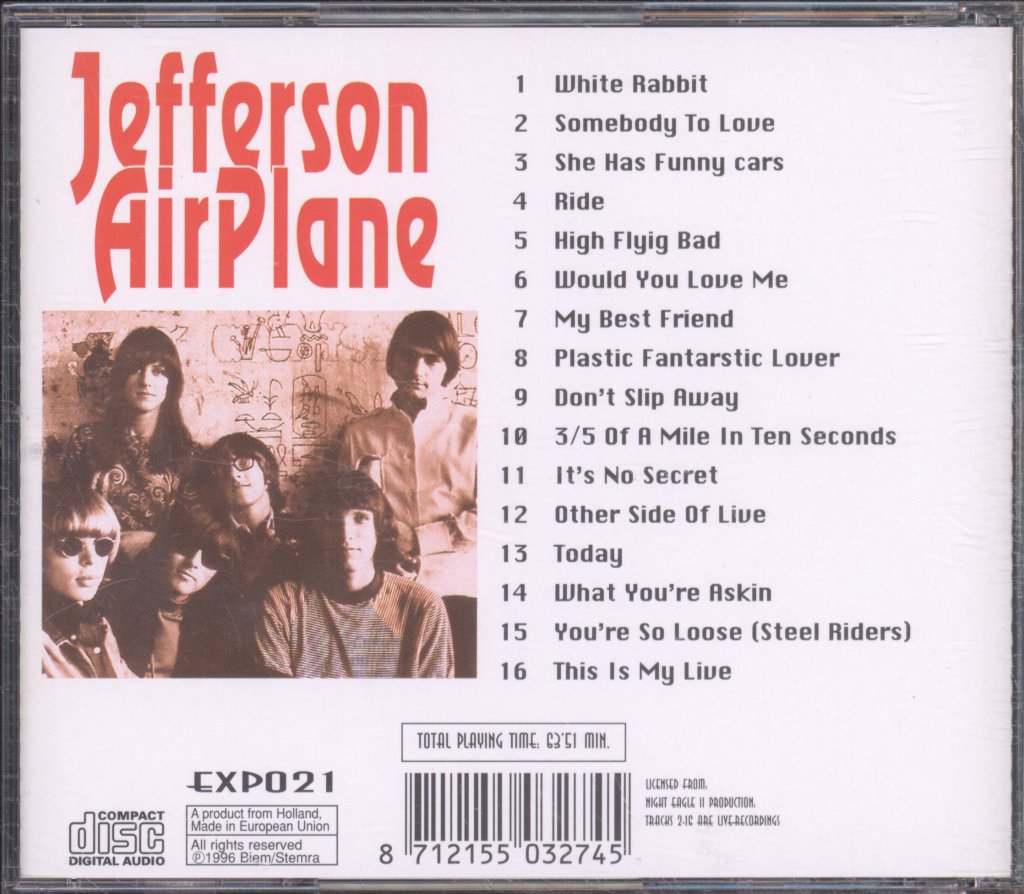 Jefferson Airplane - Jefferson Airplane - Cd