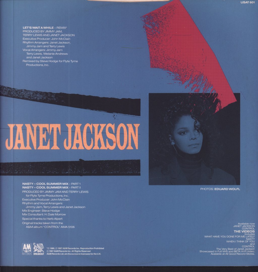 Janet Jackson - Let's Wait Awhile - 12 Inch