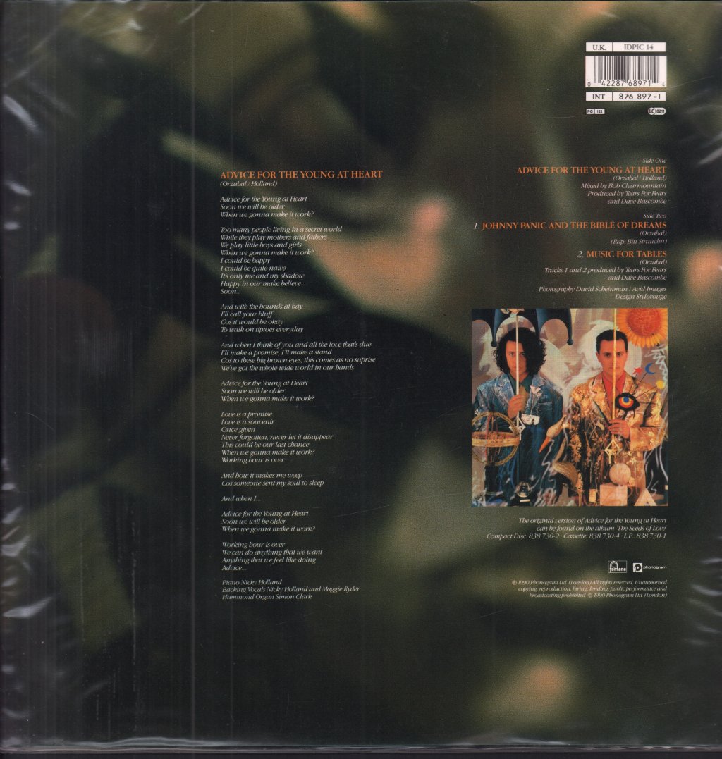Tears For Fears - Advice For The Young At Heart - 12 Inch