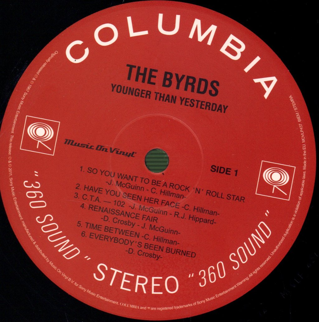 Byrds - Younger Than Yesterday - Lp