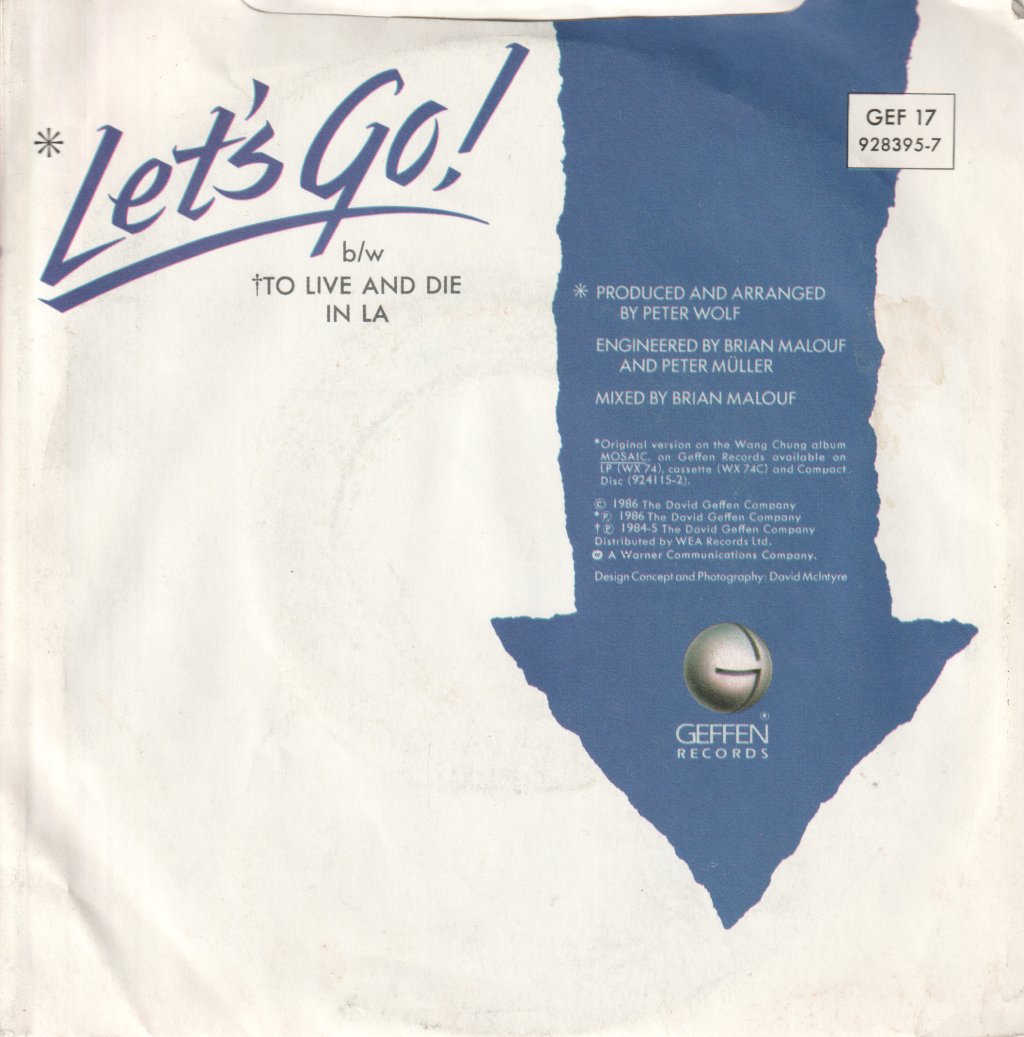 Wang Chung - Let's Go - 7 Inch