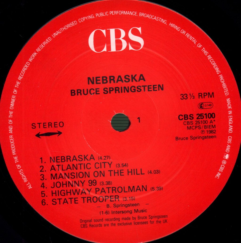 Bruce Springsteen - Nebraska - Lp