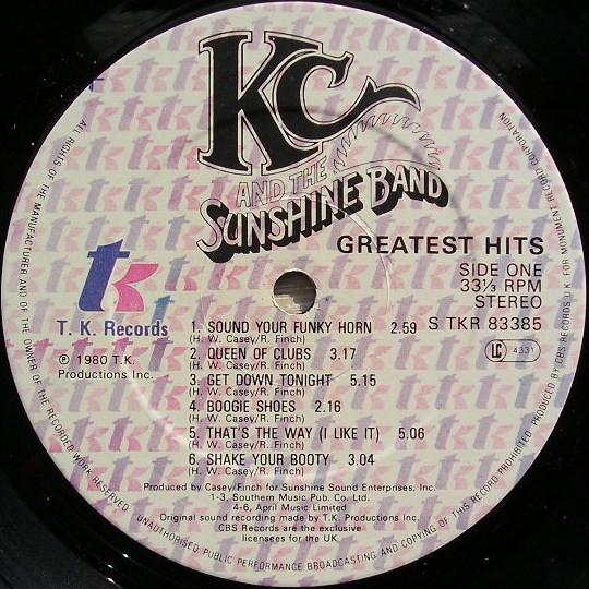 KC & The Sunshine Band - Greatest Hits - Lp