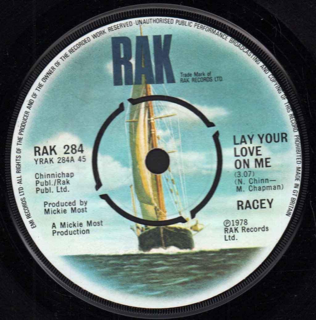 Racey - Lay Your Love On Me - 7 Inch