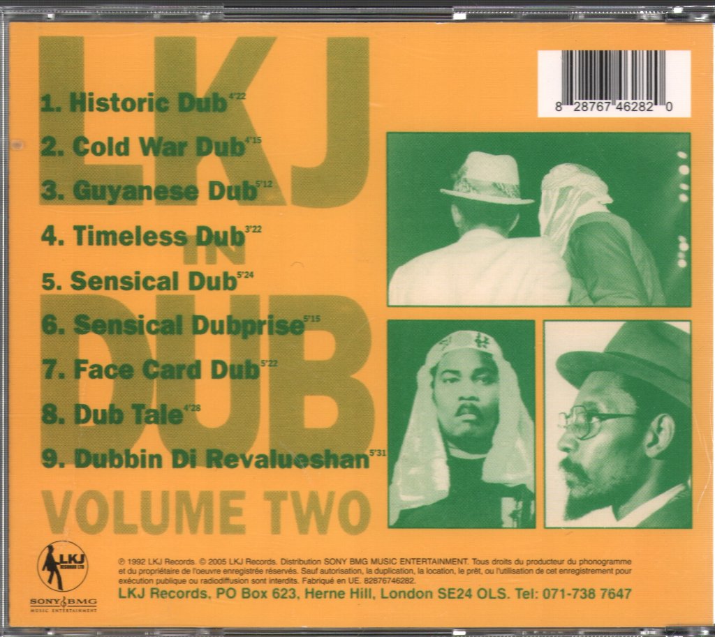 Linton Kwesi Johnson - LKJ In Dub Volume Two - Cd