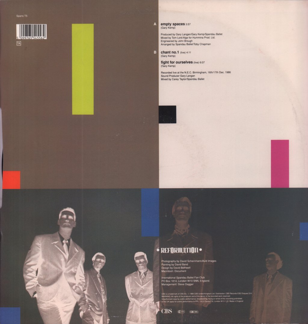Spandau Ballet - Empty Spaces - 12 Inch