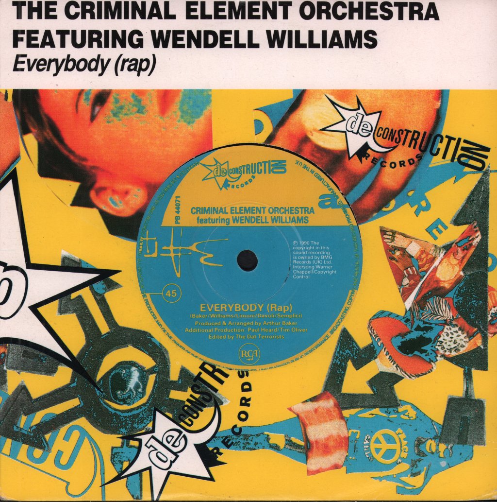 Criminal Element Orchestra - Everybody (Rap) - 7 Inch