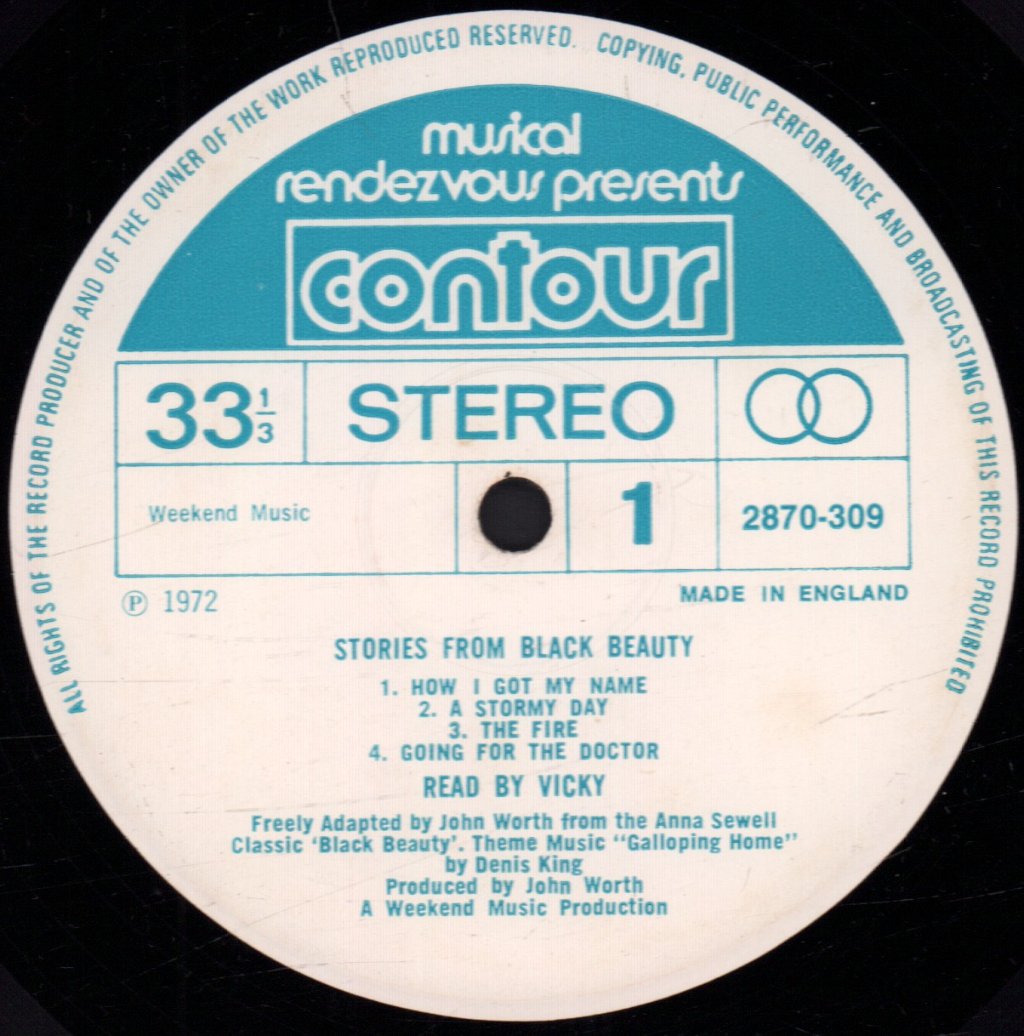 Vicky (60'S/70'S Pop) - Stories From Black Beauty - Lp