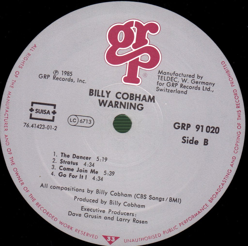 Billy Cobham - Warning - Lp