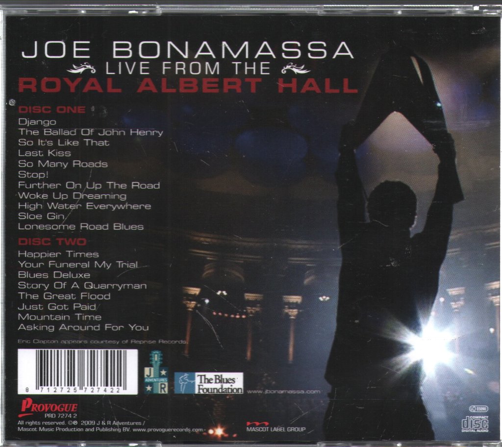 Joe Bonamassa - Live From The Royal Albert Hall - Double Cd
