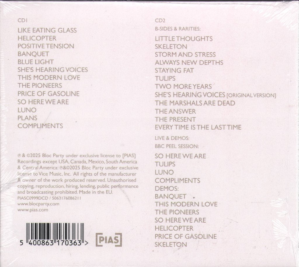 Bloc Party - Silent Alarm (20th Anniversary) - Double Cd