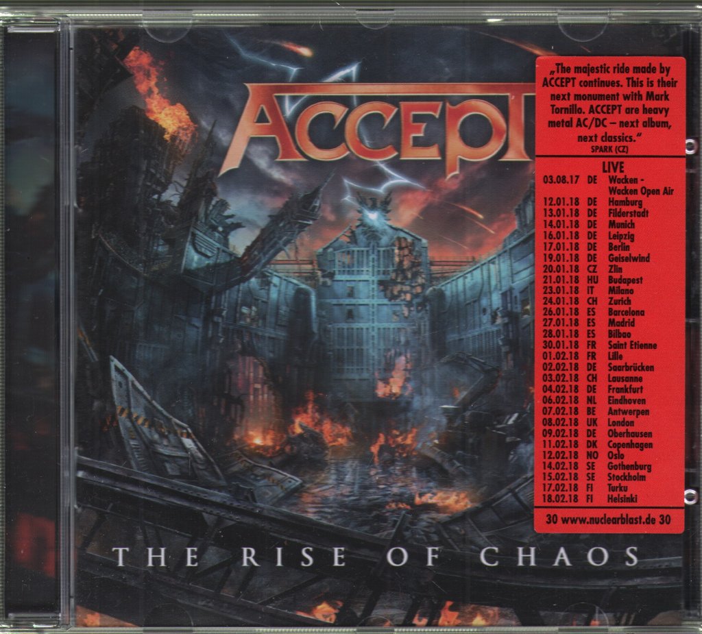 Accept - Rise Of Chaos - Cd