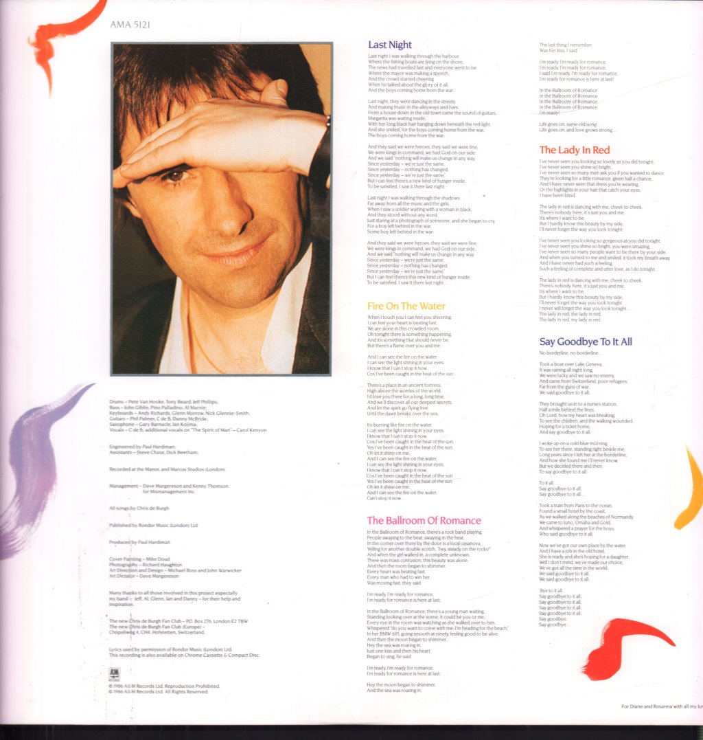 Chris De Burgh - Into The Light - Lp