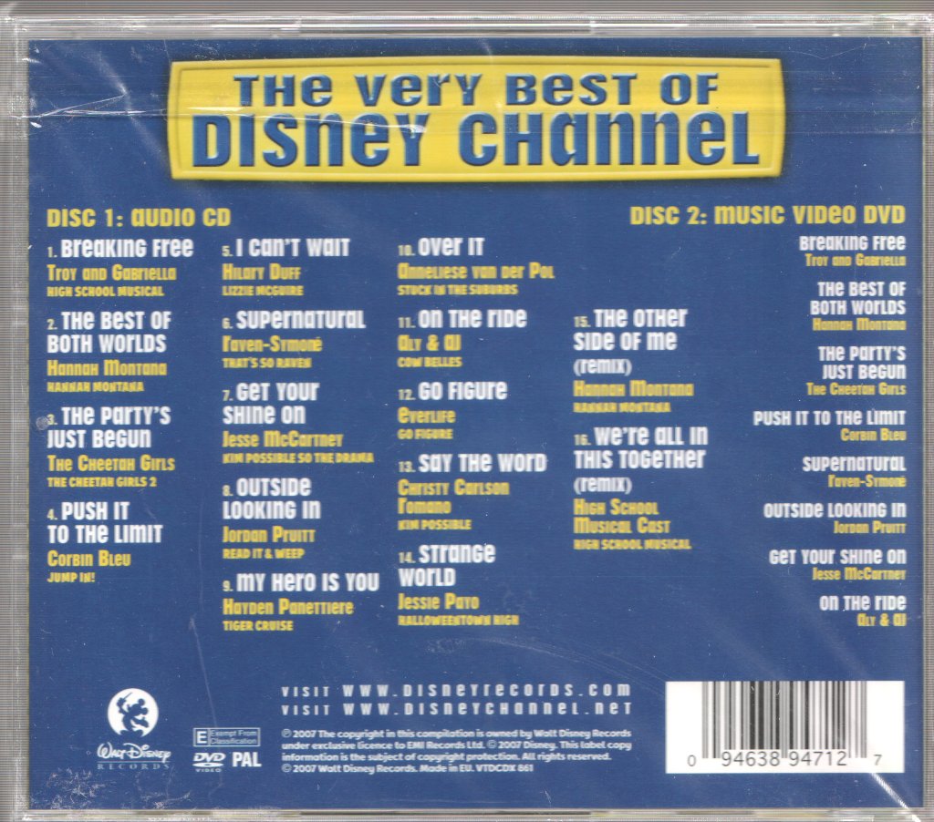 Various - Very Best Of The Disney Channel - Cd/Dvd