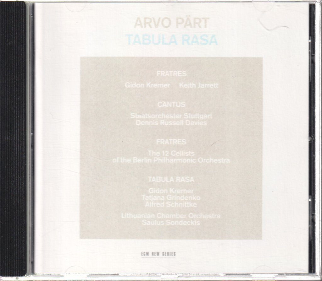 Arvo Pärt - Tabula Rasa - Cd