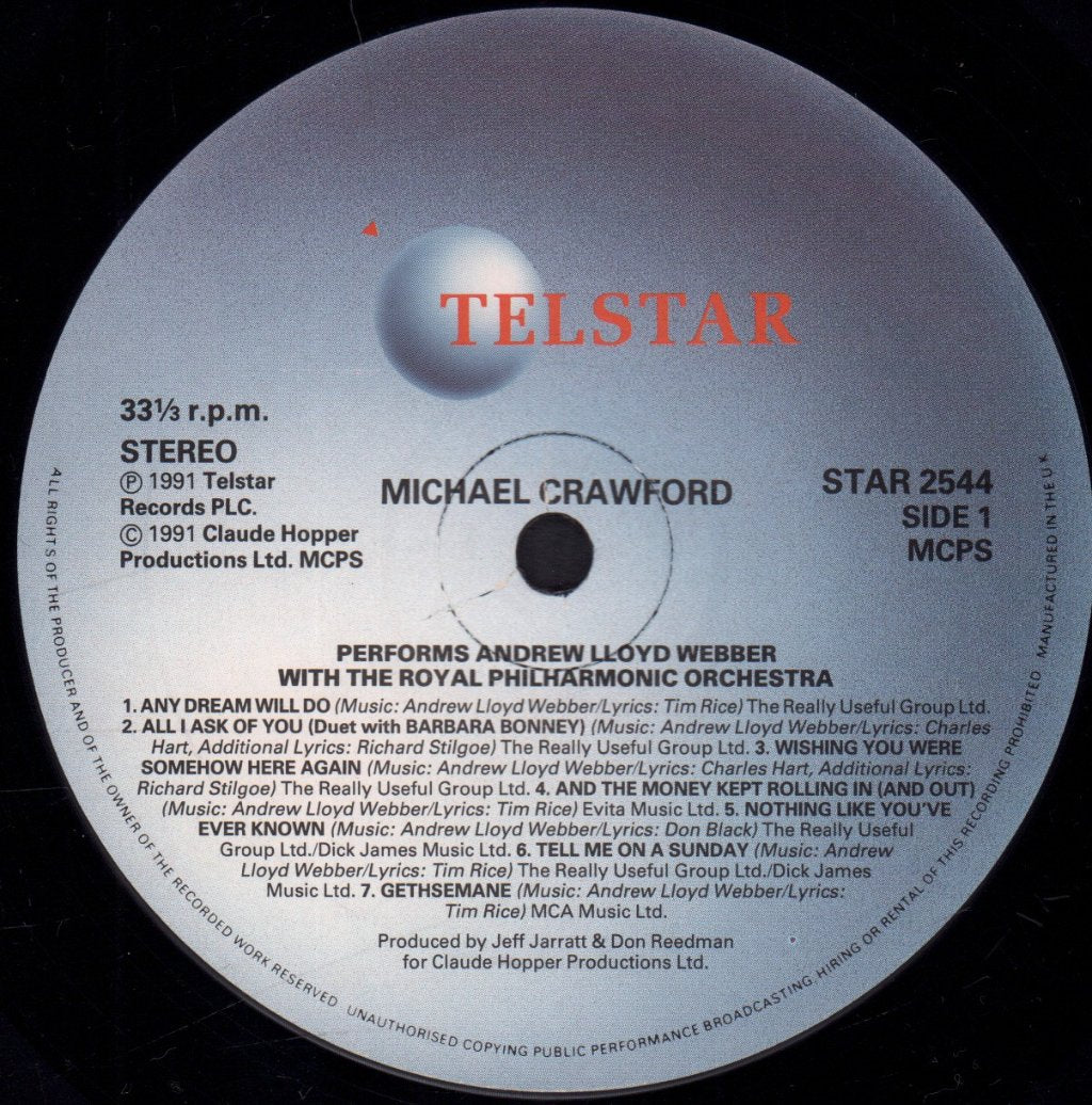 Michael Crawford - Performs Andrew Lloyd Webber - Lp